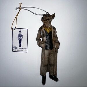 Nutcracker Wolf Figurine - Brown and Black